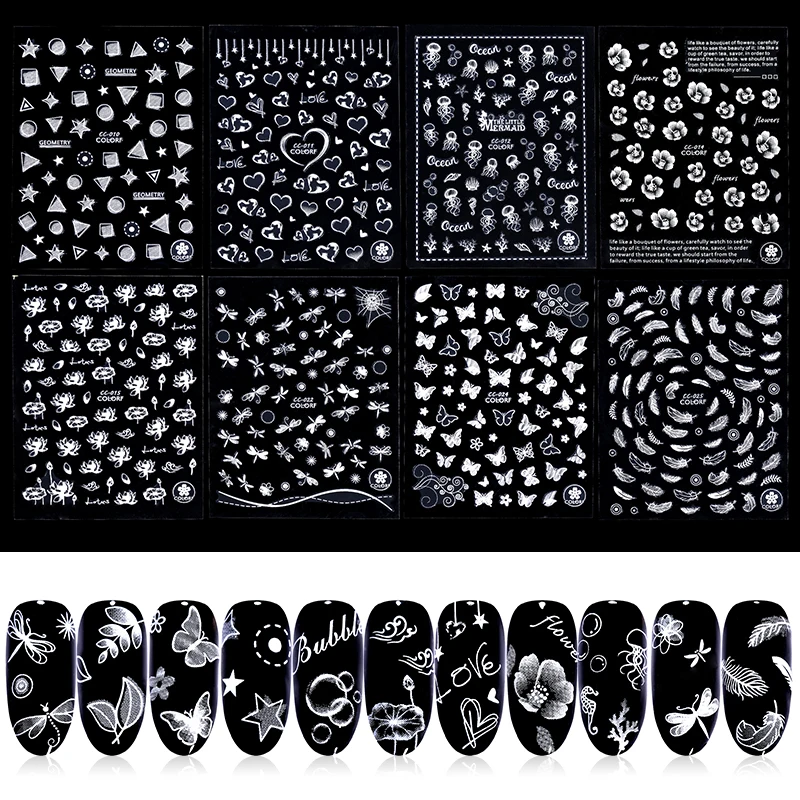 1 Sheet Butterfly 3D Nail Stickers Flower Feather Patterns Self-adhesive Transfer Decals Stickers Design Nail Art Decoration
1 Sheet Butterfly 3D Nail Stickers Flower Feather Patterns Self-adhesive Transfer Decals Stickers Design Nail Art Decoration