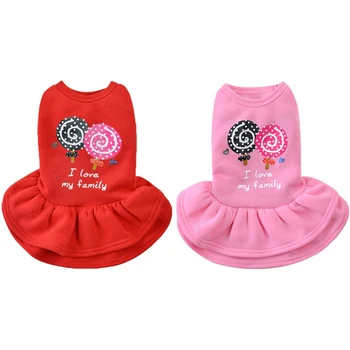 Cute Dog Skirt Pet Dress Cotton Small Dog Princess Dress Cartoon Lollipop Pattern Chihuahua Puppy Poodle Soft Warm Cat Clothes
Cute Dog Skirt Pet Dress Cotton Small Dog Princess Dress Cartoon Lollipop Pattern Chihuahua Puppy Poodle Soft Warm Cat Clothes