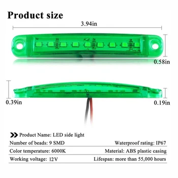 6X Led Rock Lights Green 9LED Rock Light For JEEP Offroad Truck UTV Fog Light High quality
6X Led Rock Lights Green 9LED Rock Light For JEEP Offroad Truck UTV Fog Light High quality