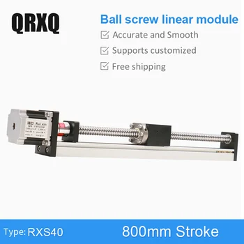 RXS40 Ball Screw 800mm Linear Motion Rail Guide Motorized XY Slide Table Stepper Motor Actuator
RXS40 Ball Screw 800mm Linear Motion Rail Guide Motorized XY Slide Table Stepper Motor Actuator