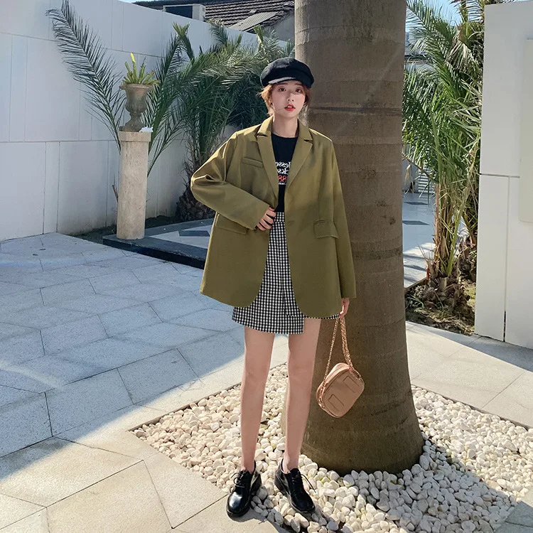 Photo Shoot Avocado Green Small Suit Coat Women's 2019 Autumn Clothing New Style Fashion Loose Slimming Online Celebrity Leisure
Photo Shoot Avocado Green Small Suit Coat Women's 2019 Autumn Clothing New Style Fashion Loose Slimming Online Celebrity Leisure