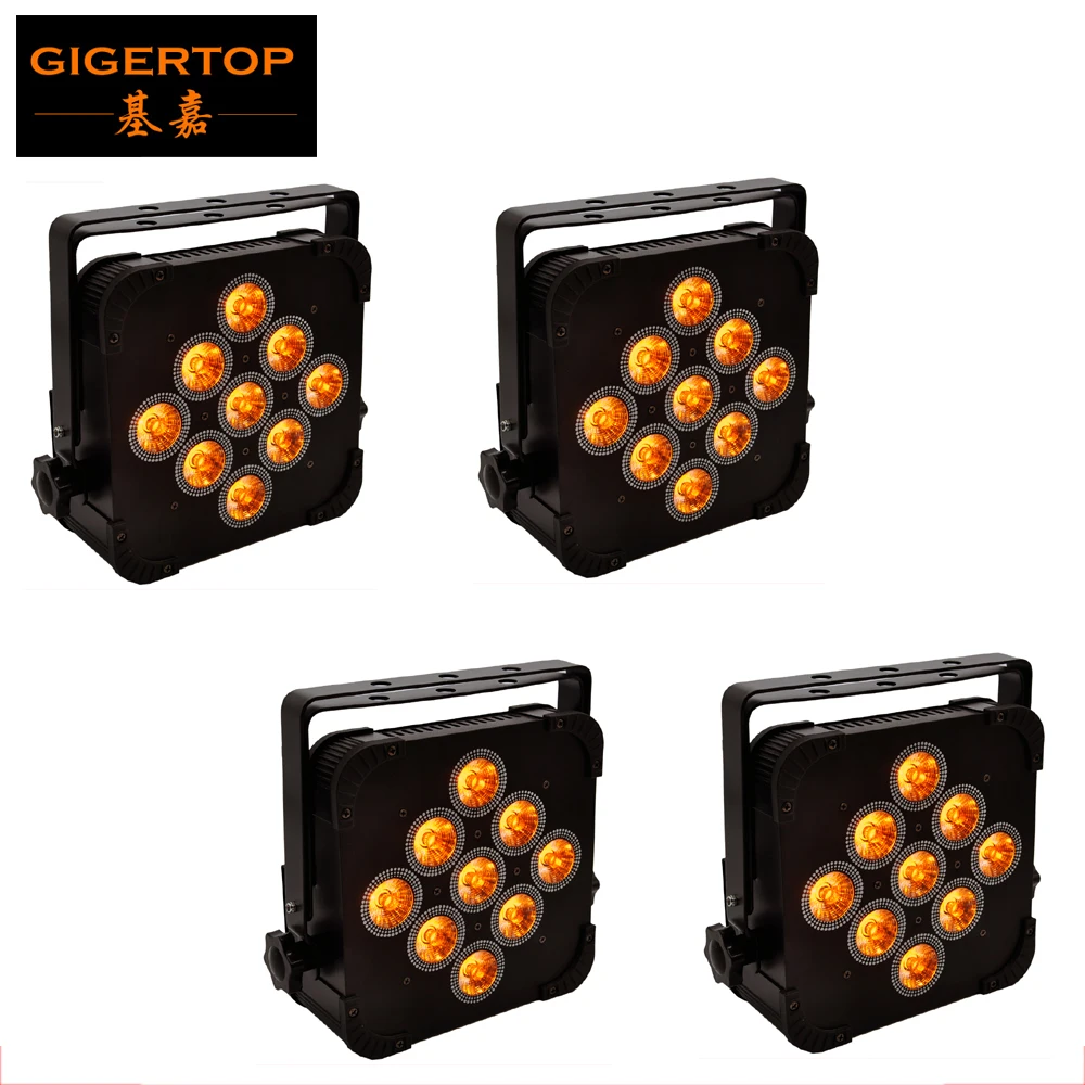 4 Pack 9 LED 140W Flat Par Light RGBWA 5IN1 DMX-512 Sound Actived Magic Effect Led Stage 110-220V Disco Club Party Light
4 Pack 9 LED 140W Flat Par Light RGBWA 5IN1 DMX-512 Sound Actived Magic Effect Led Stage 110-220V Disco Club Party Light