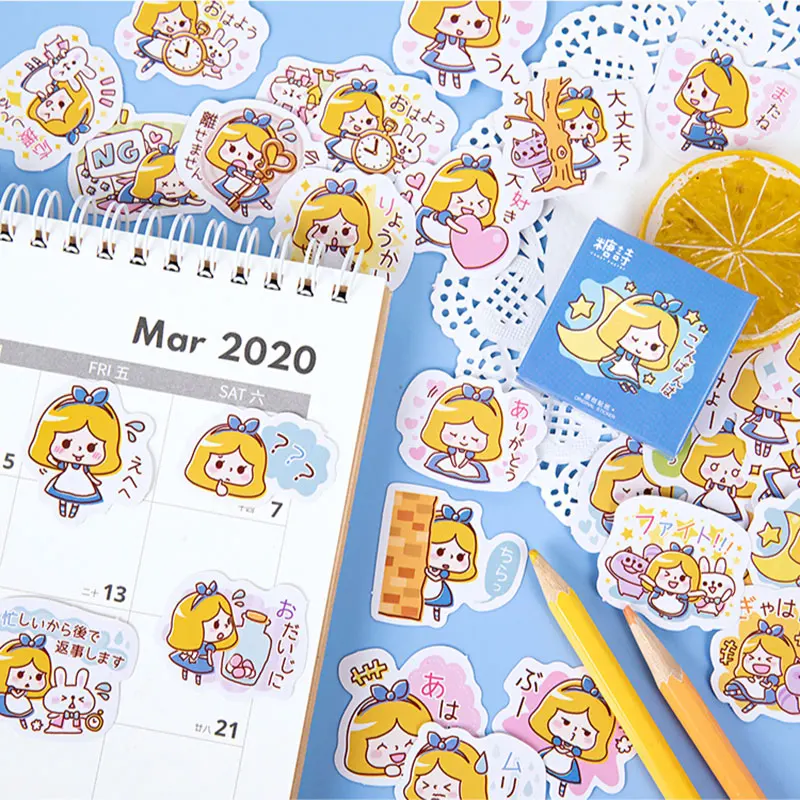 45 pcs Fairytale Alice stickers Diary decoration diy scrapbooking label seal Hand account sticker stationery
45 pcs Fairytale Alice stickers Diary decoration diy scrapbooking label seal Hand account sticker stationery