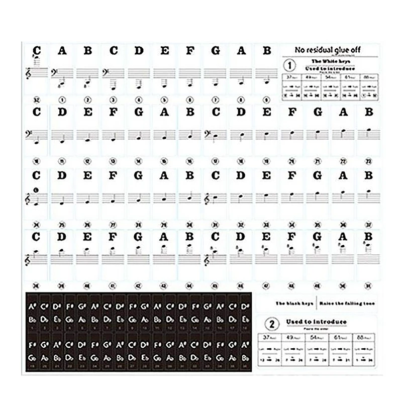 88 Keys 61 Keys 54 Keys Transparent Piano Keyboard Stickers Electronic Keyboards Stickers Tabs Musical Notes Key Stickers
88 Keys 61 Keys 54 Keys Transparent Piano Keyboard Stickers Electronic Keyboards Stickers Tabs Musical Notes Key Stickers