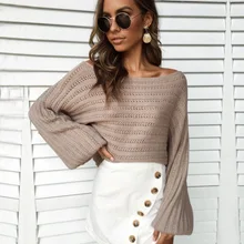 2021 Women Fall Lantern Sleeve Solid Sweater Tops Office Lady Fashion Knitwear Long-sleeved Kahaki Warm Pullover Women Sweaters
2021 Women Fall Lantern Sleeve Solid Sweater Tops Office Lady Fashion Knitwear Long-sleeved Kahaki Warm Pullover Women Sweaters