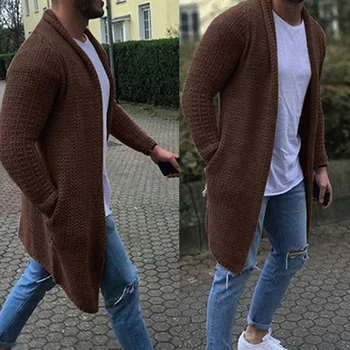 Autumn Winter Men's Long Sweatercoat Solid Color Long Sleeve Hooded Sweater Outerwear Casual Sweater Cardigan Sweater Outerwear
Autumn Winter Men's Long Sweatercoat Solid Color Long Sleeve Hooded Sweater Outerwear Casual Sweater Cardigan Sweater Outerwear