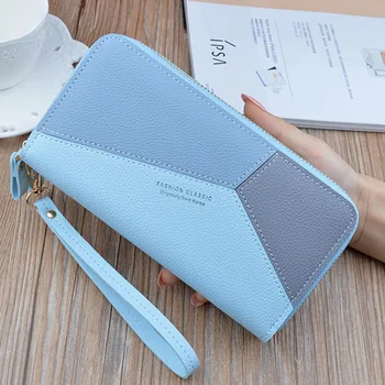 2020 Trendy Women Wallets Long Zipper Wallet Female Student Korean Version Stitching Patchwork Wild Coin Purse Holder
2020 Trendy Women Wallets Long Zipper Wallet Female Student Korean Version Stitching Patchwork Wild Coin Purse Holder