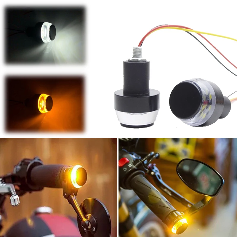 2 Pcs LED Motorcycle Turn Signal Light Indicator Blinker Handle Bar End Indicator Grip Plug Amber 22mm
2 Pcs LED Motorcycle Turn Signal Light Indicator Blinker Handle Bar End Indicator Grip Plug Amber 22mm