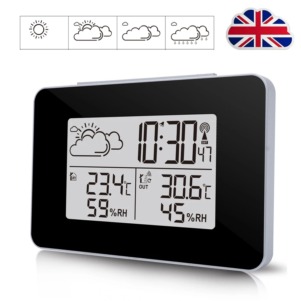 Electronic Digital LCD Temperature Humidity Monitor Clock Thermometer Hygrometer Electronic Indoor Home Weather Forecast Clock
Electronic Digital LCD Temperature Humidity Monitor Clock Thermometer Hygrometer Electronic Indoor Home Weather Forecast Clock