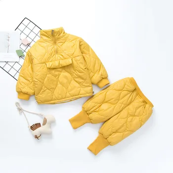 Children's Down Cotton Clothing Sets 2020 New Winter Boys Girls&Babys Thickened Korean Style Plain Outerwears For Kids Sets
Children's Down Cotton Clothing Sets 2020 New Winter Boys Girls&Babys Thickened Korean Style Plain Outerwears For Kids Sets