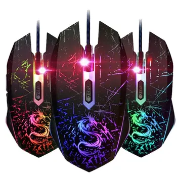 Mice USB Wired Gaming Mouse Optical 3200DPI 5 Standard Keys+1 DPI Shift Key LED Optical Wired Gaming Mouse Computer Mice
Mice USB Wired Gaming Mouse Optical 3200DPI 5 Standard Keys+1 DPI Shift Key LED Optical Wired Gaming Mouse Computer Mice