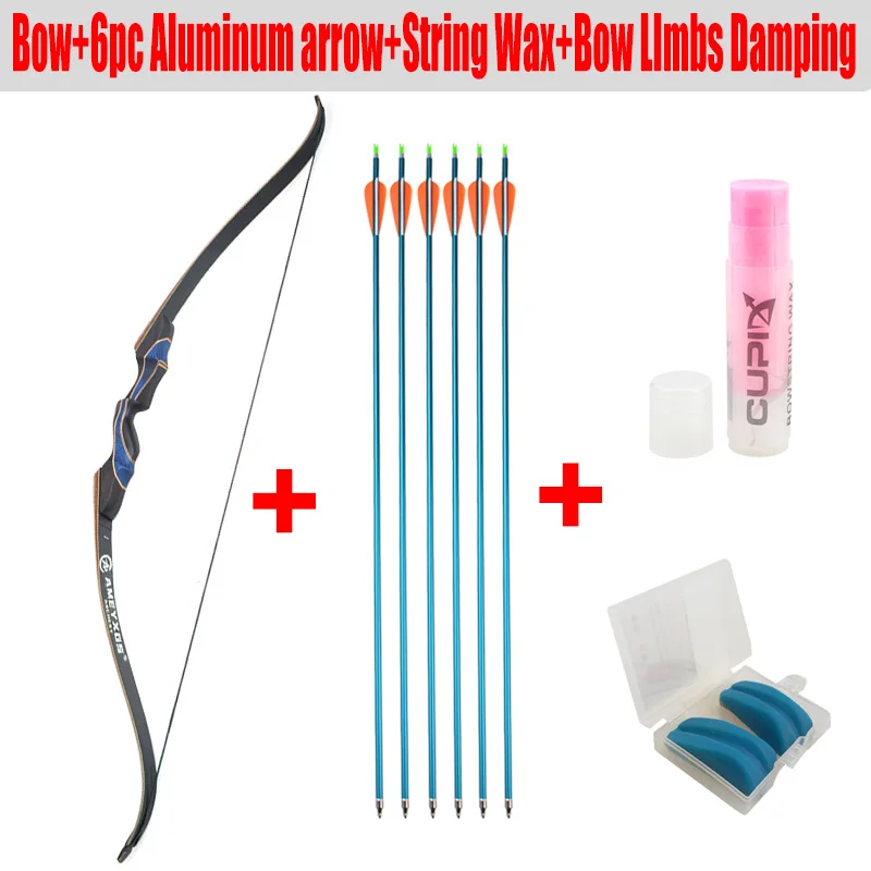 20-55lbs 56inch Recurve Bow And Spine500 Aluminum Arrow Profession Novice Outdoor Hunting Shooting Motion Bow And Arrow Suit
20-55lbs 56inch Recurve Bow And Spine500 Aluminum Arrow Profession Novice Outdoor Hunting Shooting Motion Bow And Arrow Suit