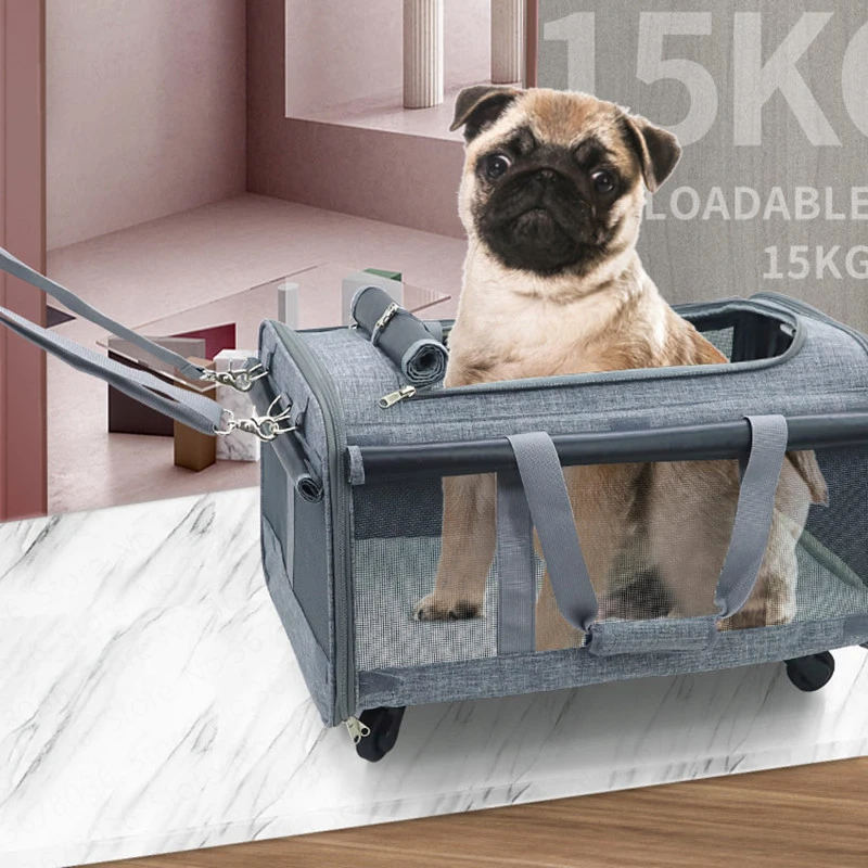 Collapsible Universal Wheel Portable Pet Bag Hidden Out of The Portable Dog Bag Pulley Travel Bag Cat Bag Small Pet Cage
Collapsible Universal Wheel Portable Pet Bag Hidden Out of The Portable Dog Bag Pulley Travel Bag Cat Bag Small Pet Cage