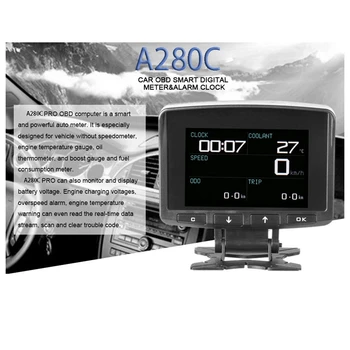 A208C Head-Up Display Smart Car OBD Hud Display Meter Speeeter Fuel Consumption Gauge Fault Code Alarm Display 
A208C Head-Up Display Smart Car OBD Hud Display Meter Speeeter Fuel Consumption Gauge Fault Code Alarm Display