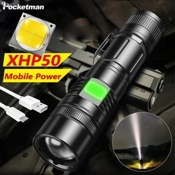 True XHP50.2 Flashlight zoom led torch USB Rechargeable Lantern use 18650 26650 Battery can as power bank power display
True XHP50.2 Flashlight zoom led torch USB Rechargeable Lantern use 18650 26650 Battery can as power bank power display