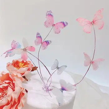 1pc Cake Topper Creative Butterfly Design Party Cake Decoration for Birthday Party 
1pc Cake Topper Creative Butterfly Design Party Cake Decoration for Birthday Party