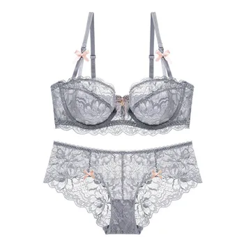 European and American Lace Ultra-thin Cup Sexy Lingerie Half Cup Comfortable Breathable Bra Set
European and American Lace Ultra-thin Cup Sexy Lingerie Half Cup Comfortable Breathable Bra Set