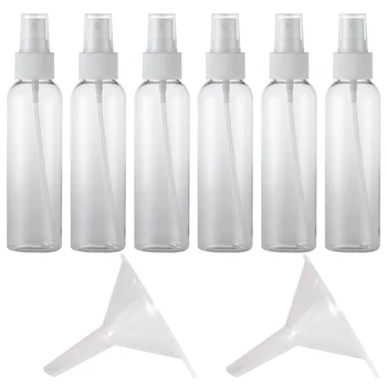 1 Set Useful 60ml Portable Travel Bottle Lotion Spray Empty Plastic Bottle Press Spray Bottle with Funnel for Home Travel Hotel