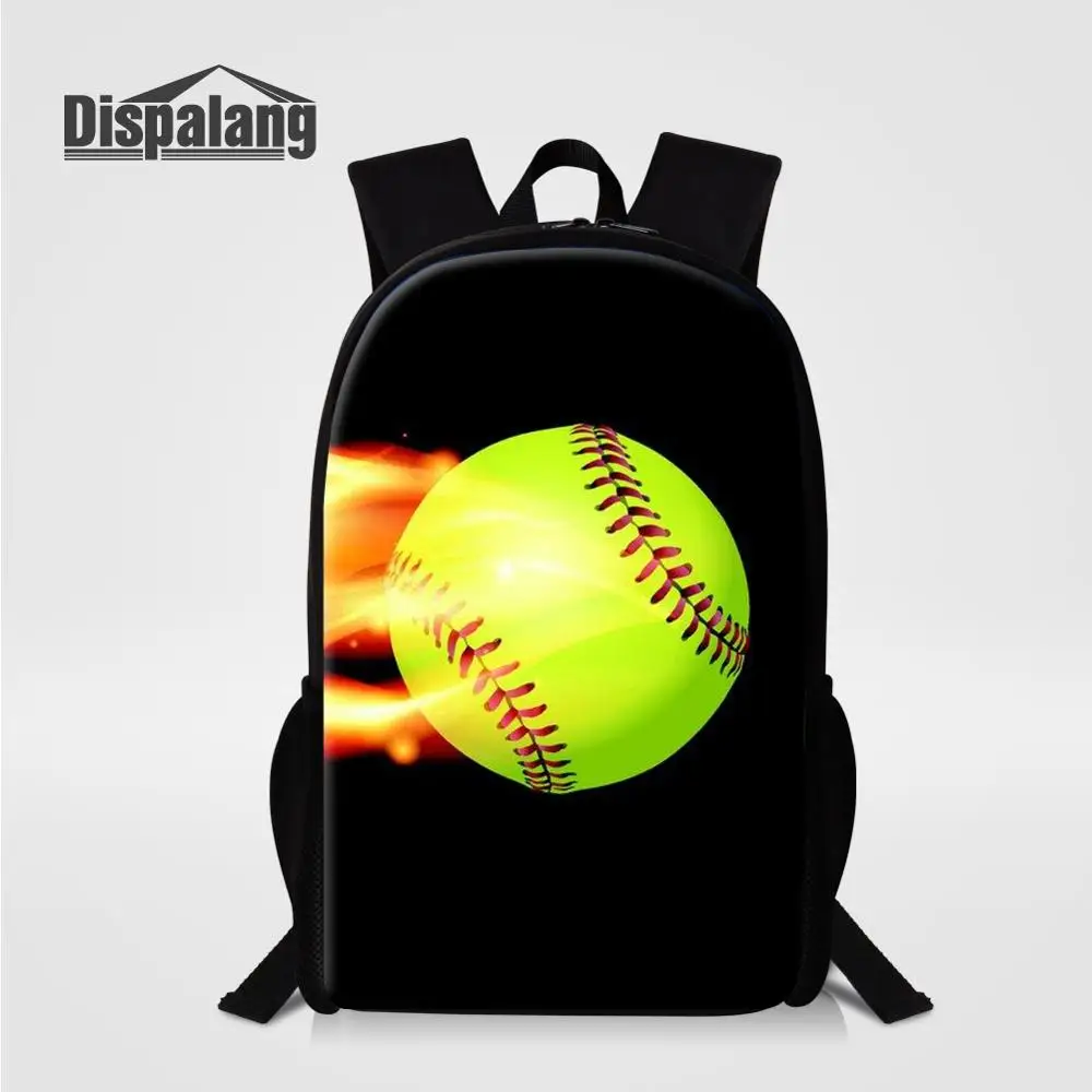 

Dispalang Boys School Backpack Schoolbag Baseball Printed Children 16 Inch Bookbag Football Men Cool Shoulder Rucksack Knapsack