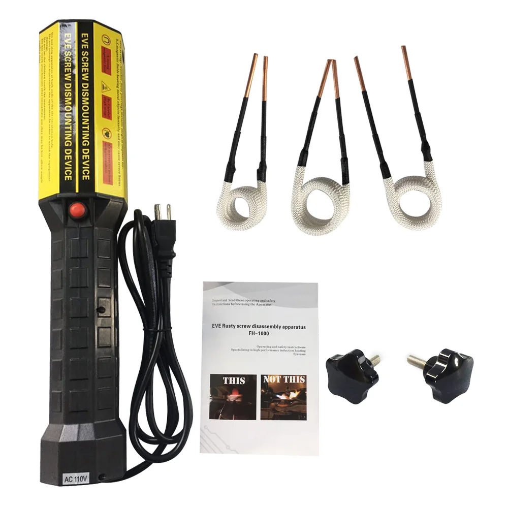 1000W 110V Handheld High Frequency Mini Induction Flameless Heater with 6 coils+2 wire
1000W 110V Handheld High Frequency Mini Induction Flameless Heater with 6 coils+2 wire