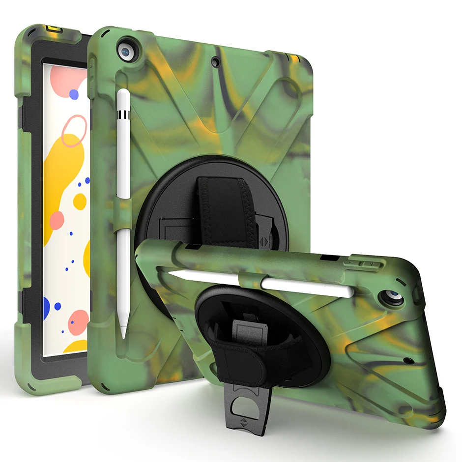 Silicone Tablet Case with Pen Slot Multi-function Case for ipad 10.2 Inch Three-layer Durable Anti-drop Design with Stand Case
Silicone Tablet Case with Pen Slot Multi-function Case for ipad 10.2 Inch Three-layer Durable Anti-drop Design with Stand Case