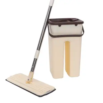 Flat Squeeze Mop with Bucket Hand-Free Wringing Floor Cleaning Mop Wet Dry Usage Lazy Self Cleaning Mop with 2/4/6/8 Pads
Flat Squeeze Mop with Bucket Hand-Free Wringing Floor Cleaning Mop Wet Dry Usage Lazy Self Cleaning Mop with 2/4/6/8 Pads