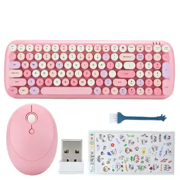 Keyboard Mouse Set 2.4GHz Wireless Keyboard Mouse for Laptop Tablet Desktop Computer New