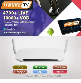 Q9 Android 8.1 HD Super Fast Box with ITNOKETV Subscription Best Europe French Arabic Italia Spanish Arabic TV Box
Q9 Android 8.1 HD Super Fast Box with ITNOKETV Subscription Best Europe French Arabic Italia Spanish Arabic TV Box