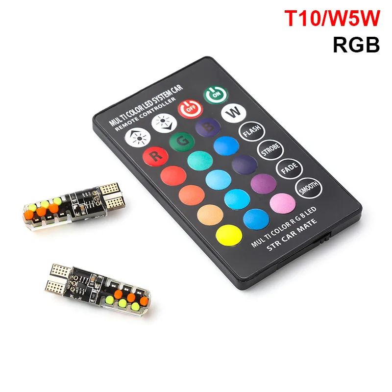 Colorful Remote Control For Seat Leon Lbiza Skoda Octavia a5 A7 2 Rapid Hyundai Accent Solaris Car Clearance Light T10 LED
Colorful Remote Control For Seat Leon Lbiza Skoda Octavia a5 A7 2 Rapid Hyundai Accent Solaris Car Clearance Light T10 LED