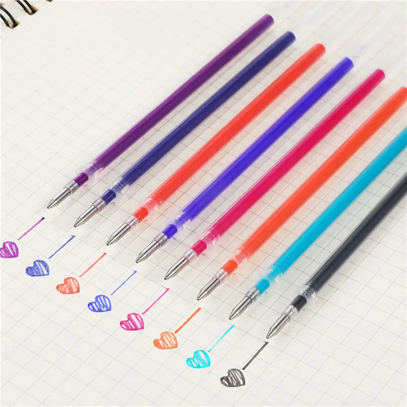 10 PCS/lot 0.5mm Erasable Gel Pens 8 color Pen Refills Pen case Office School Stationary Supplies Creative Ink Writing 040199
10 PCS/lot 0.5mm Erasable Gel Pens 8 color Pen Refills Pen case Office School Stationary Supplies Creative Ink Writing 040199