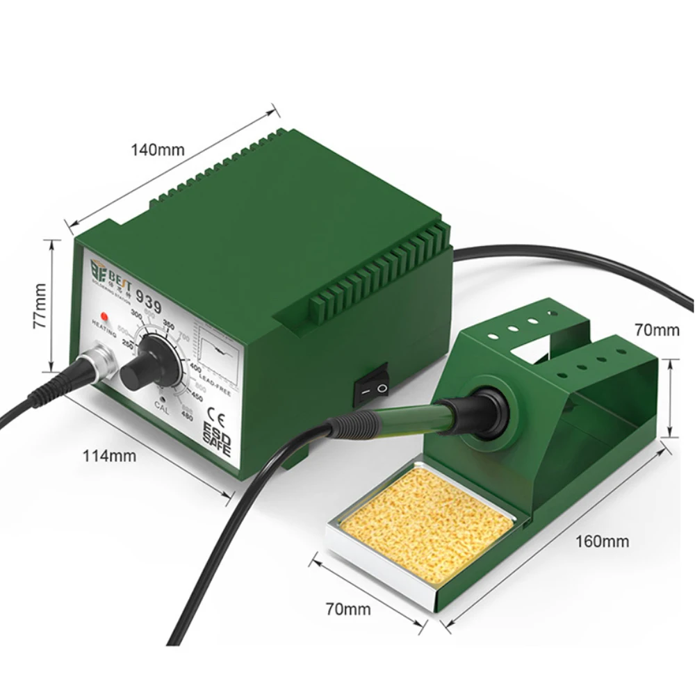 Adjustable Temperature 60W Welding Stand Lead-free Intelligent Soldering Iron Ceramic Heating Core Electric BST 939
Adjustable Temperature 60W Welding Stand Lead-free Intelligent Soldering Iron Ceramic Heating Core Electric BST 939