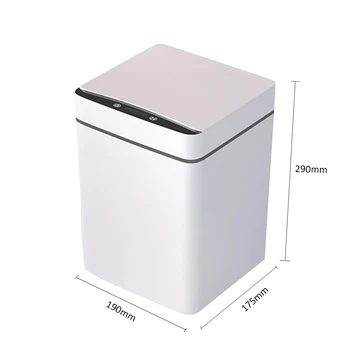 12L Smart Trash Can Automatic Induction Infrared Motion Sensor Dustbin Home Kitchen Bathroom Household Waste Garbage Bin White
12L Smart Trash Can Automatic Induction Infrared Motion Sensor Dustbin Home Kitchen Bathroom Household Waste Garbage Bin White