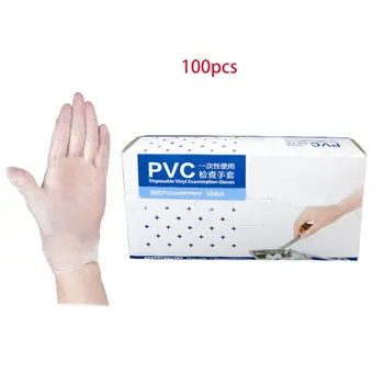 100Pcs Disposable PVC Clear Vinyl Gloves Powder Free Examination Safe Hand Cover 63HC
100Pcs Disposable PVC Clear Vinyl Gloves Powder Free Examination Safe Hand Cover 63HC