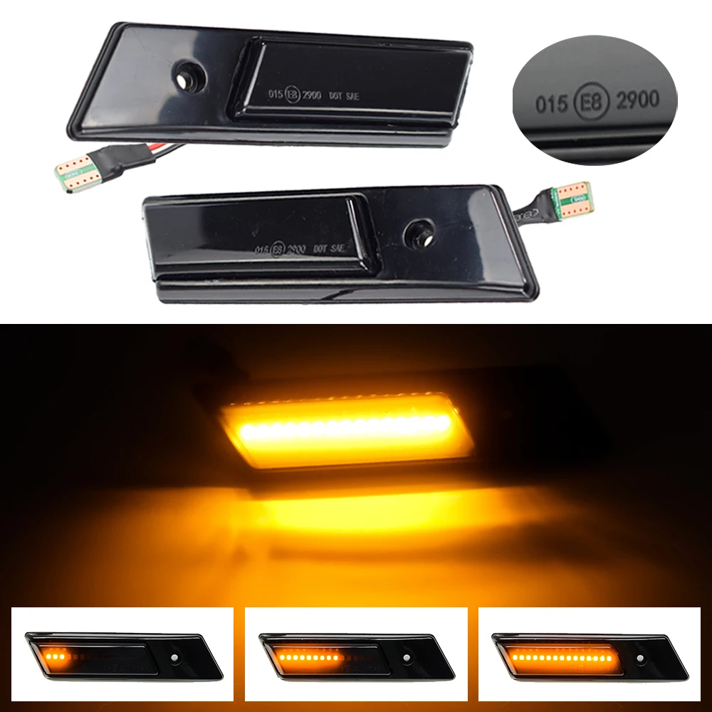2 pieces Smoke Lens Dynamic Side Marker Blinker Indicator LED Light For BMW 3 5 7 Series E32 E34 E36 1990-1996 Auto Accessories
2 pieces Smoke Lens Dynamic Side Marker Blinker Indicator LED Light For BMW 3 5 7 Series E32 E34 E36 1990-1996 Auto Accessories