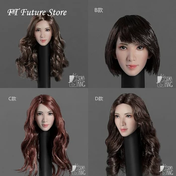 

In Stock Collectible 1/6 Scale Female Figure Accessory Asian Beauty Girl Head Sculpt SK001 for 12inch Action Figure DIY
