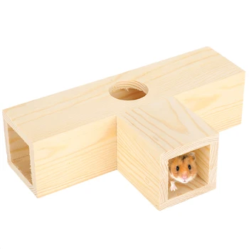 multi-purpose T-Type Wood Hamster Tunnel Tube Small Pets House Nests Training Exercise Playground Toy eco-friendly
multi-purpose T-Type Wood Hamster Tunnel Tube Small Pets House Nests Training Exercise Playground Toy eco-friendly