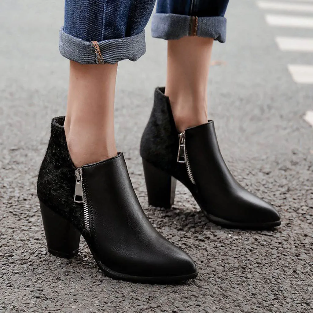 Boots Women Shoes Women Fashion High Heel Women Ankle Boots Autumn Square Heel Shoes Platform Casual Short Fashion Boot
Boots Women Shoes Women Fashion High Heel Women Ankle Boots Autumn Square Heel Shoes Platform Casual Short Fashion Boot