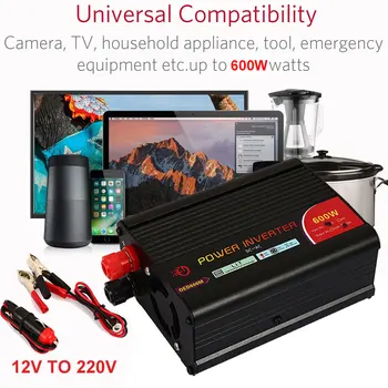 Car Inverter Power Inverter Actual Car Converter Transformer Small Printer 12V To 220V 600W Durable
Car Inverter Power Inverter Actual Car Converter Transformer Small Printer 12V To 220V 600W Durable