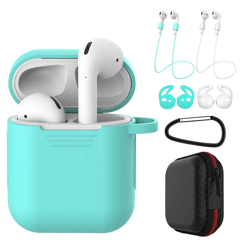 Headphone Storage Accessories Earphone Case Anti-lost Rope Earplug Protective Ear Cap Headphone Protection Set for Airpods 1 2
Headphone Storage Accessories Earphone Case Anti-lost Rope Earplug Protective Ear Cap Headphone Protection Set for Airpods 1 2