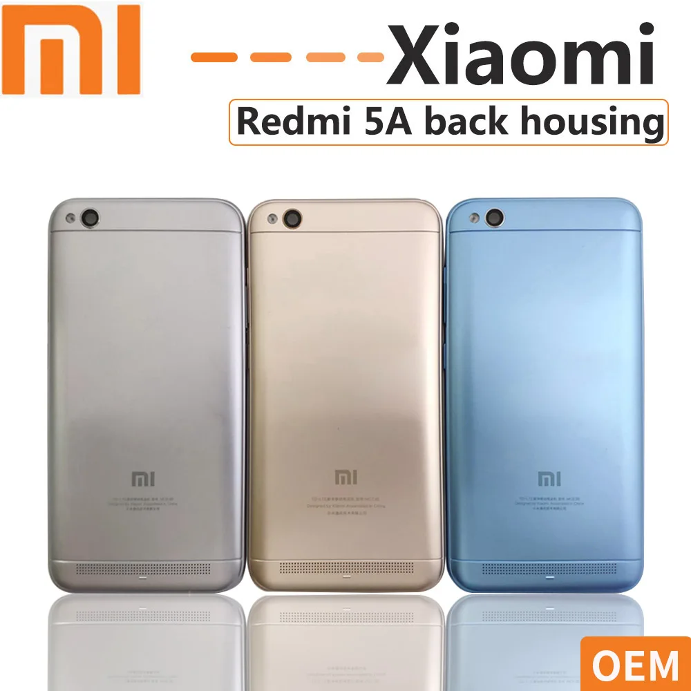 OEM Xiaomi Redmi 5A Battery Cover Rear Door Back Housing Redmi 5A with camera lens & side keys buttons Replacement
OEM Xiaomi Redmi 5A Battery Cover Rear Door Back Housing Redmi 5A with camera lens & side keys buttons Replacement