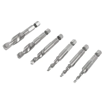 2020 New 6PCS HSS Drill Tap Bits SAE 1/4inch Hex Shank 1/8 5/32 3/16 1/4 5/16 3/8inch Set High Quality
2020 New 6PCS HSS Drill Tap Bits SAE 1/4inch Hex Shank 1/8 5/32 3/16 1/4 5/16 3/8inch Set High Quality