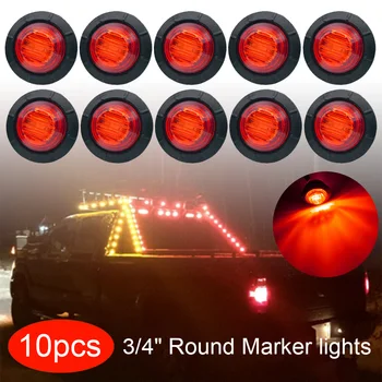 10pcs Red Small Round Side Marker lights 3LED Button Lamps for 12V Truck Lorry RV Trailer Boat Water and Dust Proof
10pcs Red Small Round Side Marker lights 3LED Button Lamps for 12V Truck Lorry RV Trailer Boat Water and Dust Proof