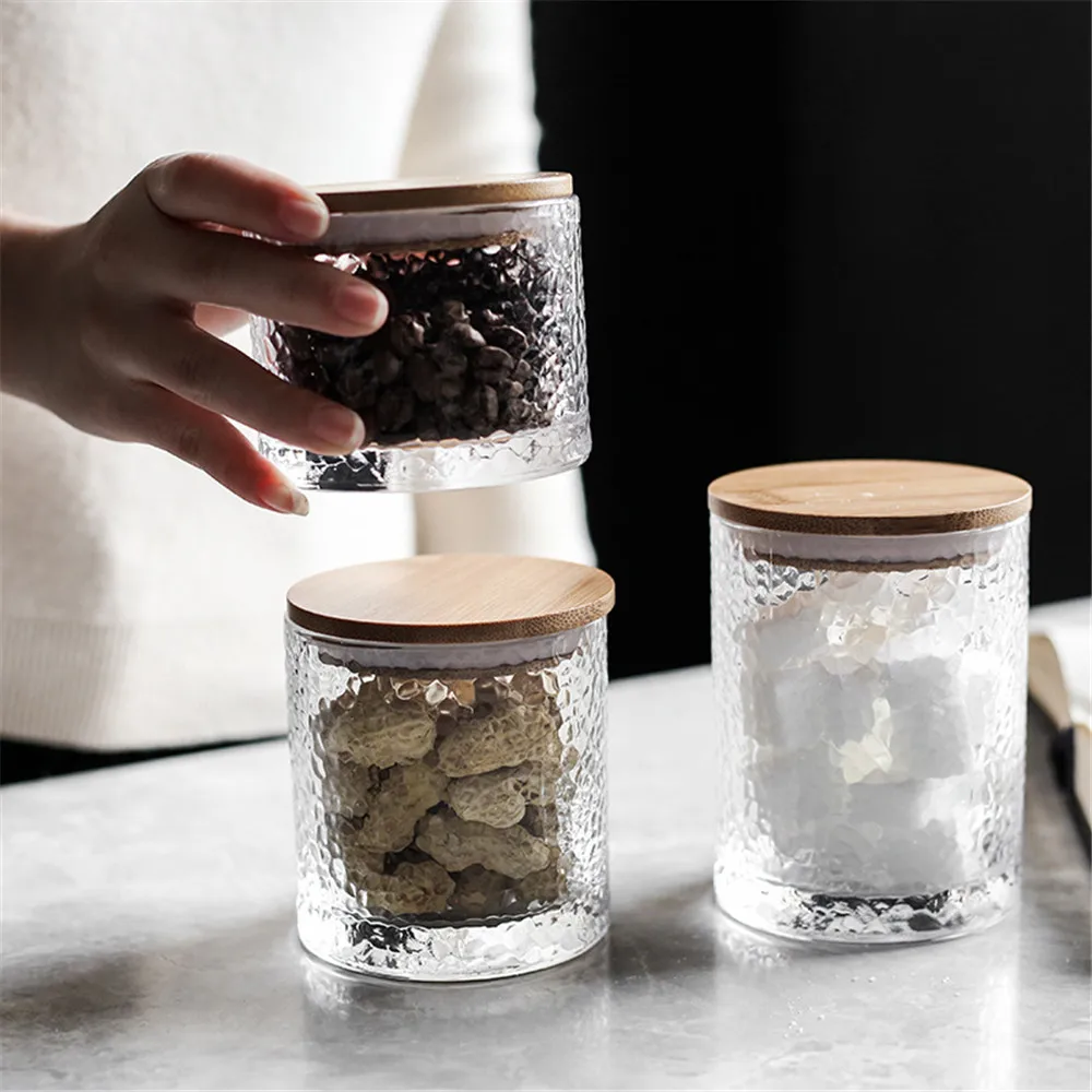 Kitchen Glass Sealed Jars Natural Bamboo Lid Tea Cans Coffee Beans Storage Jars Simple Spice Sugar Organizer Sealing Container
Kitchen Glass Sealed Jars Natural Bamboo Lid Tea Cans Coffee Beans Storage Jars Simple Spice Sugar Organizer Sealing Container