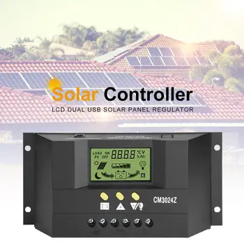 Solar Charge Controller PWM Dual USB Solar Panel Battery Regulator 12V/24V Solar Charge Controller
Solar Charge Controller PWM Dual USB Solar Panel Battery Regulator 12V/24V Solar Charge Controller