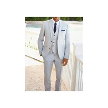 2022 Latest Notch Lapel Design Men's Light Grey Suits Custom Made Two Buttons Fashion Casual Wear Blazer 3 Pieces Slim Fit
2022 Latest Notch Lapel Design Men's Light Grey Suits Custom Made Two Buttons Fashion Casual Wear Blazer 3 Pieces Slim Fit