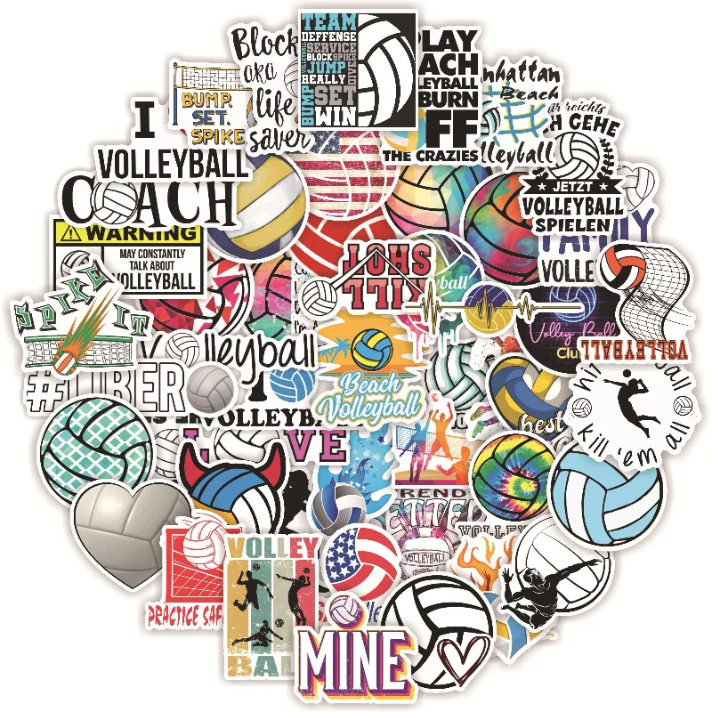 10/30/50PCS Volleyball Stickers For Waterproof Decal Laptop Motorcycle Luggage Snowboard Fridge Phone Car Sticker
10/30/50PCS Volleyball Stickers For Waterproof Decal Laptop Motorcycle Luggage Snowboard Fridge Phone Car Sticker