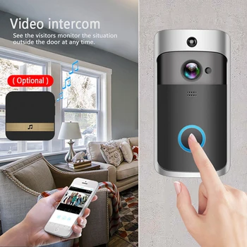 Smart Wireless WIFI Doorbell Home Security Welcome Doorbell For Apartments Easy Installation Safety
Smart Wireless WIFI Doorbell Home Security Welcome Doorbell For Apartments Easy Installation Safety