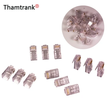 100Pcs/lot RJ45 Cat5 CAT5e Male Plug RJ-45 Gold Plated Network Modular Plug 8P8C Connector Network cable connector
100Pcs/lot RJ45 Cat5 CAT5e Male Plug RJ-45 Gold Plated Network Modular Plug 8P8C Connector Network cable connector
