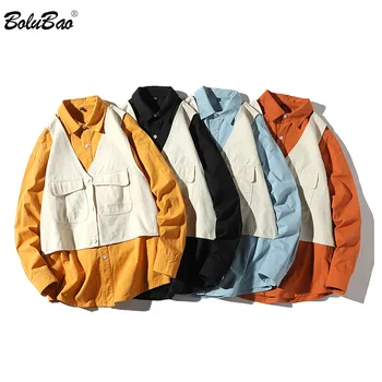 BOLUBAO Brand Men Fashion Shirt Spring New Men's Street Trend Long Sleeve Shirt Male Fake Two Wild Casual Shirts Tops
BOLUBAO Brand Men Fashion Shirt Spring New Men's Street Trend Long Sleeve Shirt Male Fake Two Wild Casual Shirts Tops