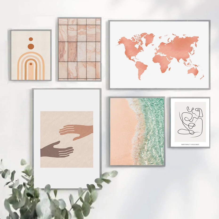 Sea Beach World Map Marble Line Body Hand Wall Art Canvas Painting Nordic Posters And Prints Wall Pictures For Living Room Decor
Sea Beach World Map Marble Line Body Hand Wall Art Canvas Painting Nordic Posters And Prints Wall Pictures For Living Room Decor